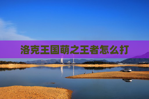 洛克王国萌之王者怎么打