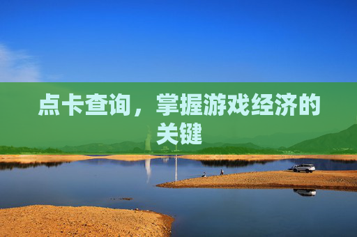 点卡查询，掌握游戏经济的关键