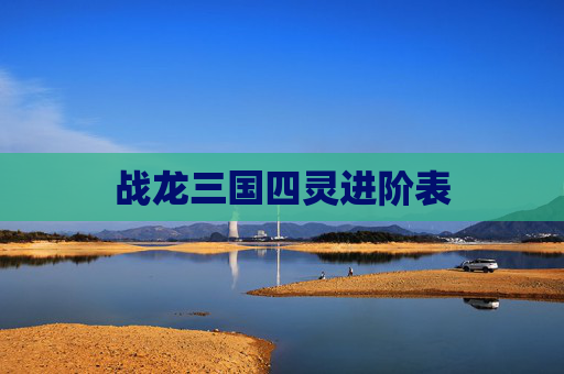战龙三国四灵进阶表